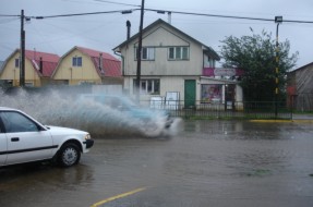 Imagen:Anegamiento en Avenida Pedro Aguirre Cerda | Katherine Maldonado