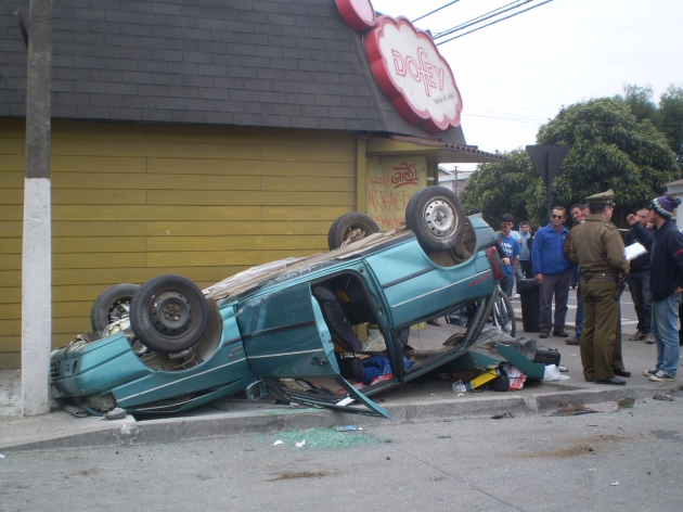 Accidente automovilistico | Nicoll Pasten