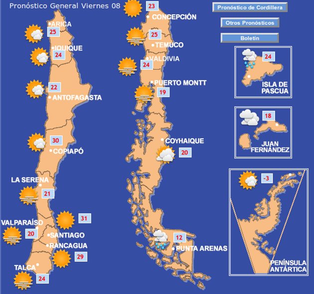 Pronóstico del tiempo | meteochile.cl Pronóstico del tiempo | meteochile.cl