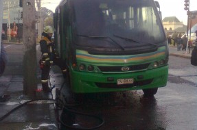 Imagen:Bus afectado | Robert Arellano