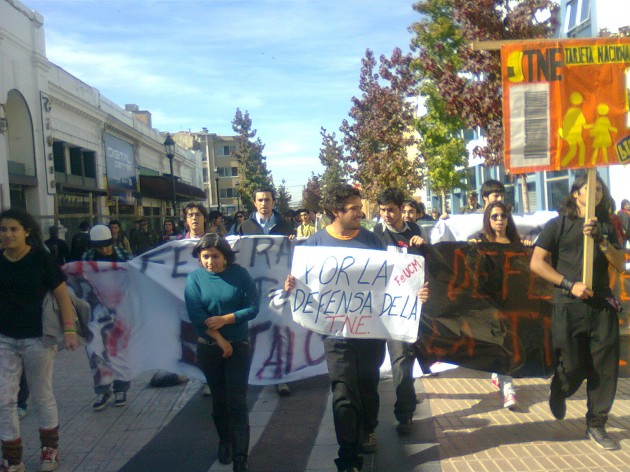 Protesta TNE | Miguel García 