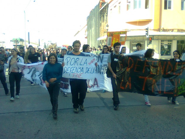 Protesta TNE | Miguel García 