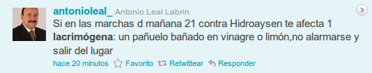 Antonio Leal en Twitter