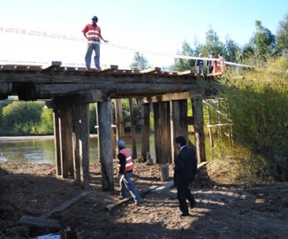 Puente Rucañirre de Cayucupil entra en etapa de reparación Puente Rucañirre de Cayucupil entra en etapa de reparación