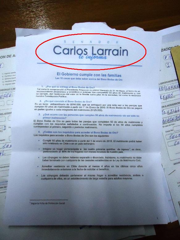 Carta Carlos Larraín | Carlos López