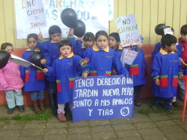 Protesta por cierre de jardín infantil en Cañete | Marcelo Carrillo