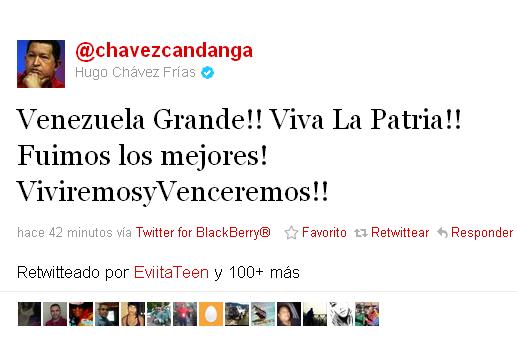 Hugo Chávez en Twitter