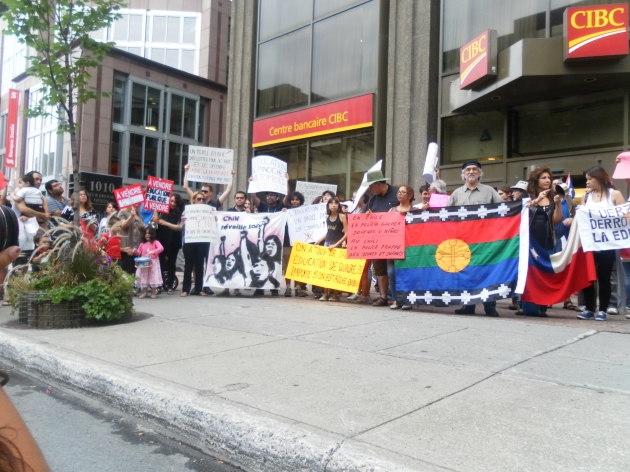 Comunidad Chilena residente en Montreal apoyando el movimiento estudiantil | Fernando Valiente-Echeverria