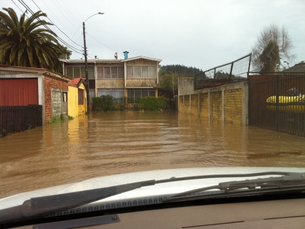 Inundación sector Estadio Huachipato | Hector Cane
