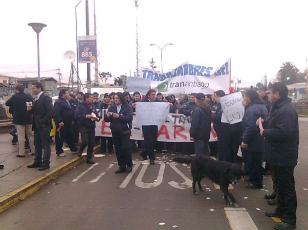 Marcha de trabajadores del Transantiago | Rodrigo Pino (RBB)