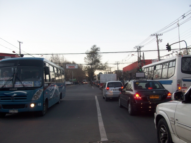 Semáforo mal programado genera el caos en Buin en plena hora punta | Ignacio Paredes