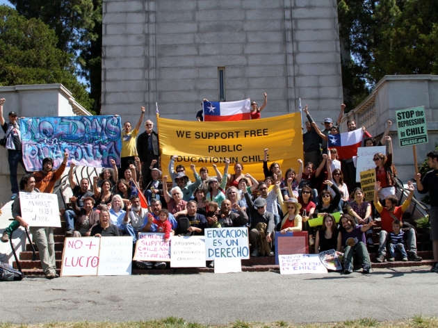 Chilenos en Berkeley apoyan a los estudiantes | Miguel Perez