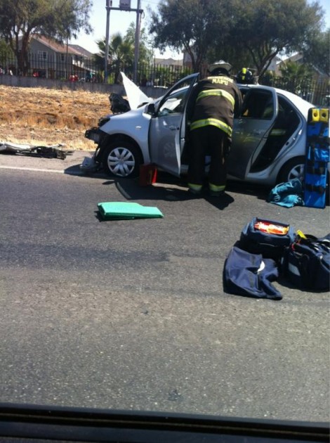 Accidente en Ruta 68 | Nico Espinoza vía Twitter