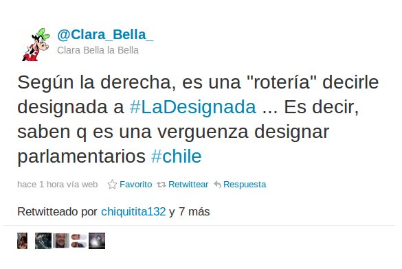 Clara Bella en Twitter