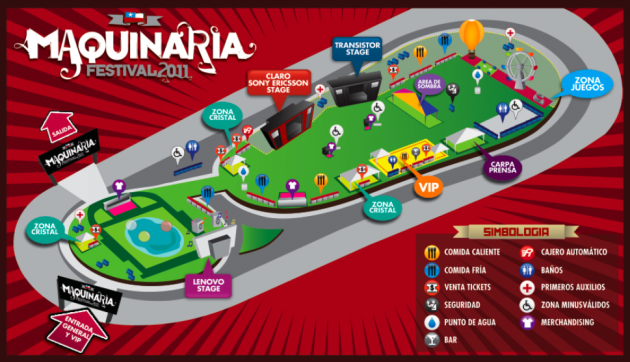 Mapa Maquinaria Festival 2011