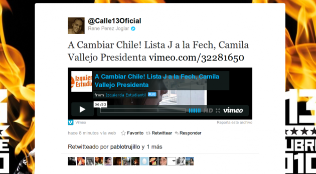 @Calle13oficial en Twitter 