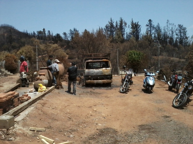 Grupo de Motoqueros 8va Ruta Concepción, ayuda a damnificados de Coyanco | Ernesto Naranjo