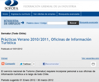 Denuncian que Senatur discrimina en sus prácticas profesionales: sólo admite estudiantes de Inacap Denuncian que Senatur discrimina en sus prácticas profesionales: sólo admite estudiantes de Inacap