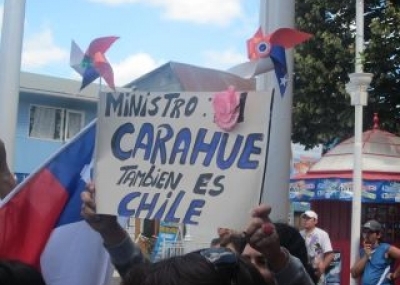 Manifestación pacífica en Carahue  | Claudia Ponce