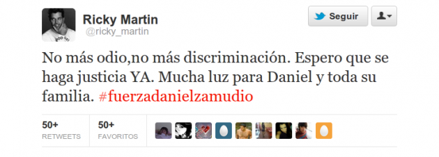 Ricky Martin en Twitter