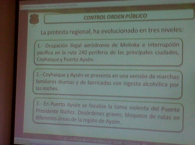 Etapas del conflicto según Carabineros | Nicolás Sepúlveda (RBB)