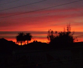 Bello atardecer ilumina sector Santa Clara de Talcahuano