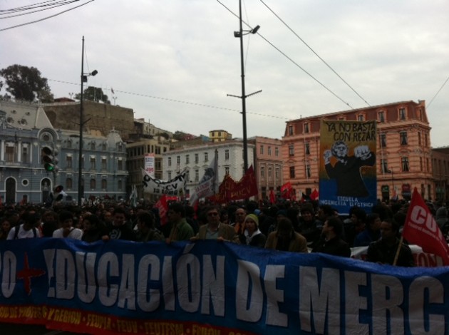 Marcha estudiantil Valparaíso
