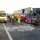 6 lesionados tras colisión entre Bus y camión en las cercanías de peaje Angostura