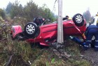 Vehículo protagoniza violento choque en ruta que une Los Ángeles con Santa Bárbara