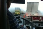 Bus de la empresa Tur Bus colisiona con un tractor en Chillán Bus de la empresa Tur Bus colisiona con un tractor en Chillán