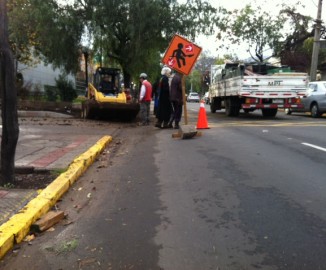 Advierten sobre peligroso cruce peatonal frente a Hospital Salvador de Providencia