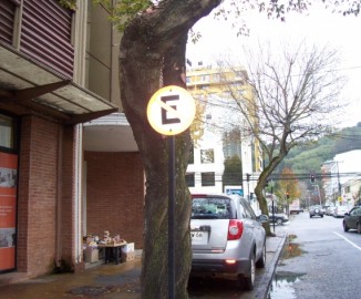 Conductor contribuye con su flojera a mal estado de las veredas de Concepción