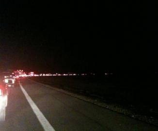 Gran congestión vehicular se registra a la altura de Rancagua en la Ruta 5 Sur