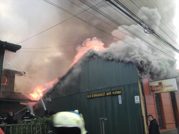 Incendio hostal centro Los Ángeles | Gabriel Incendio hostal centro Los Ángeles | Gabriel