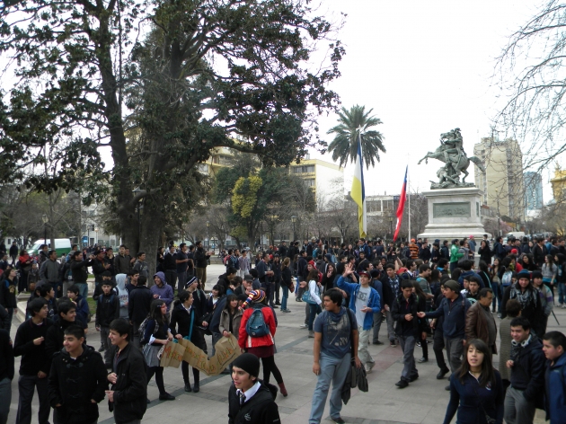 Multitudinaria marcha de Profesores y Estudiantes en Rancagua | Felipe Muñoz