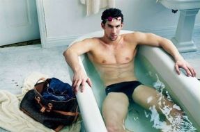 Imagen:Phelps en campaña de Louis Vitton