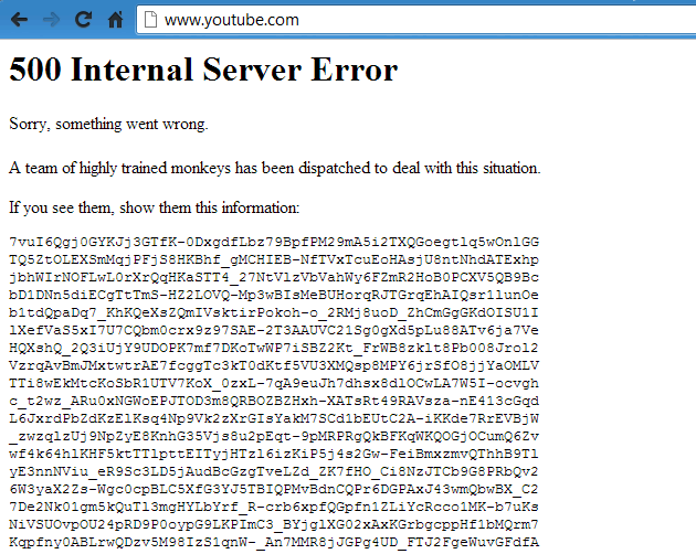 Error de acceso a YouTube