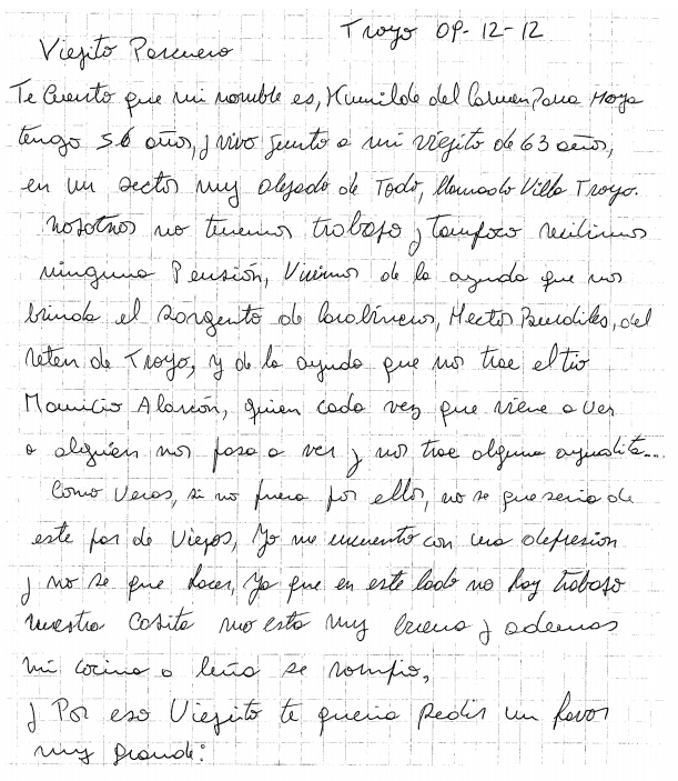 Carta de señora Humilde | Mauricio Alarcón