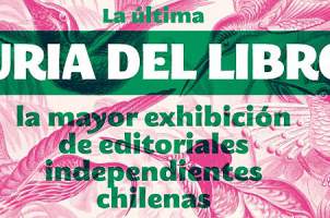 Cartel de Feria del Libro en Chile.