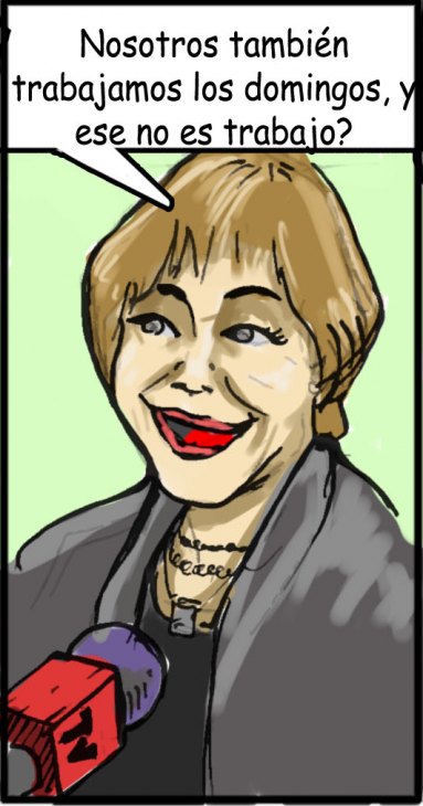 Caricatura concejala Alejandra Smith | Prensa senador Alejandro Navarro