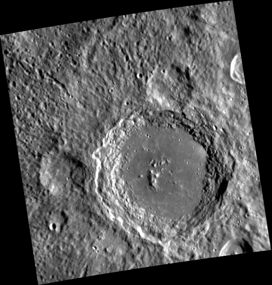 Imagen del cráter Lennon | NASA