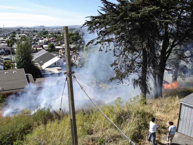 Fuego en cerro el golf | Jorge Ortega