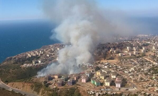 Incendio Forestal ‏@chilewildfires