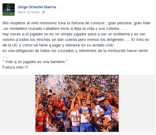 Jorge Ormeño | Facebook
