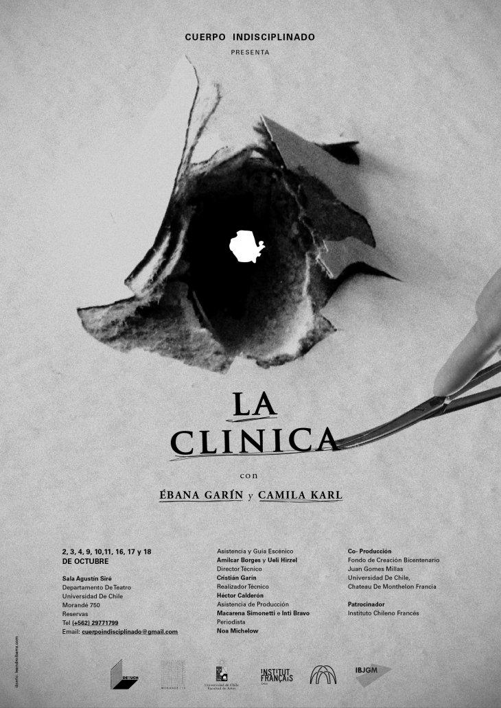 Afiche La Clínica- Cuerpo Indisciplinado