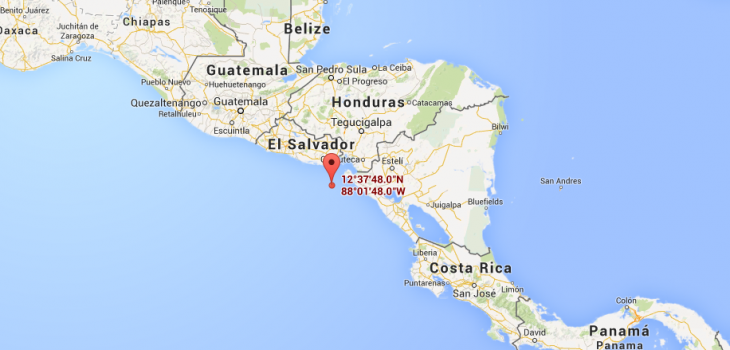 Epicentro del sismo / Google Maps