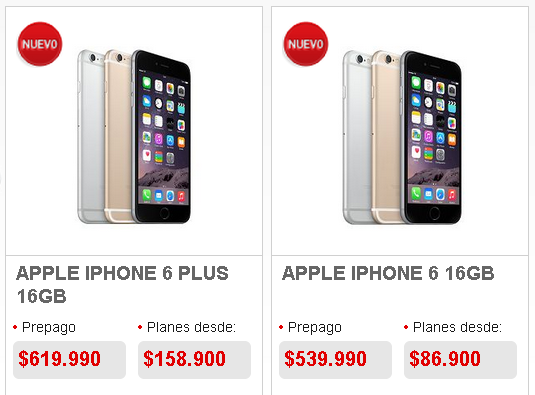Estos son los precios oficiales del iPhone 6 y 6 Plus en México