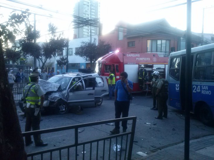 Accidente en el centro de Concepción | Eliana Véjar (RBB)
