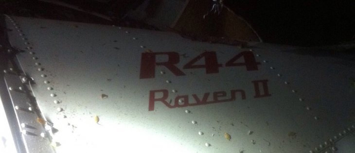 Restos de Helicóptero Robinson  R44 Raven II 