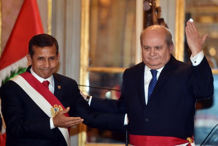 Humala y su nuevo primer ministro, Pedro Cateriano | AFP